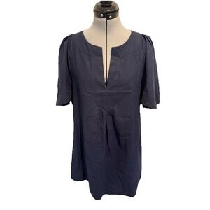 Pomander Place by Tuckernuck Blue  Finley Flutter Sleeve Dress sz S  Mini Pocket